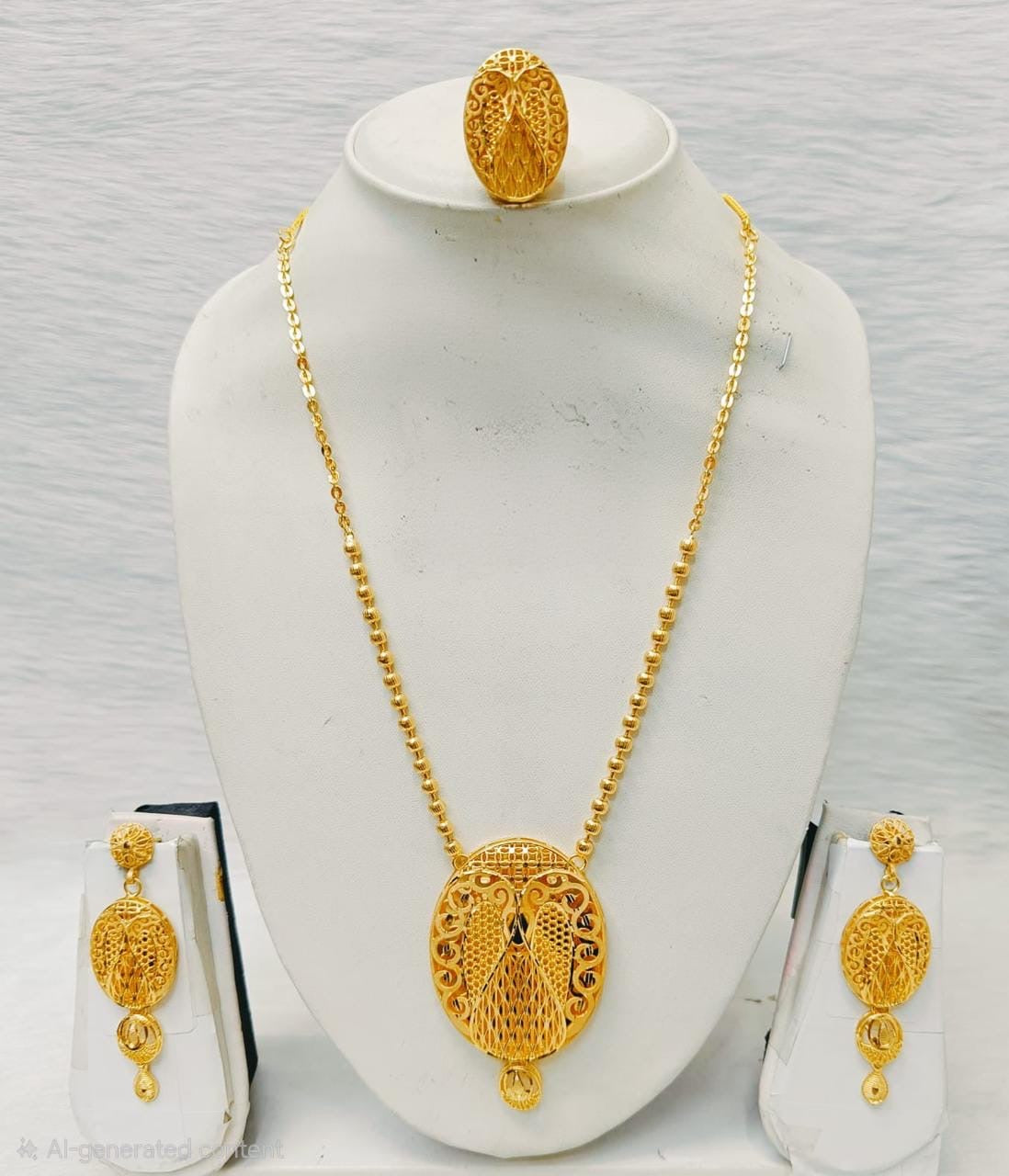Simply and elegant Arabic design jewelry set