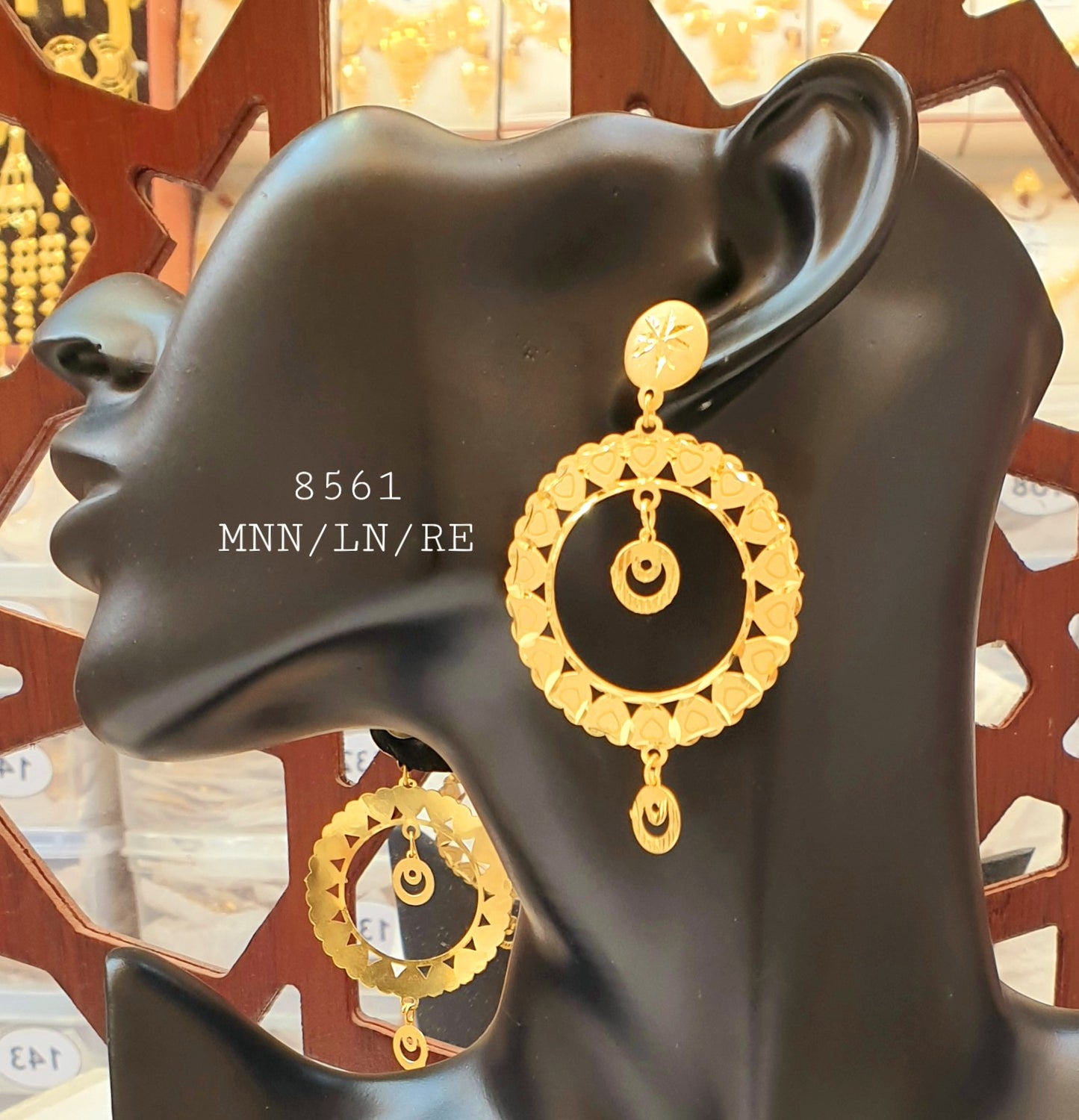 Earrings gold plated