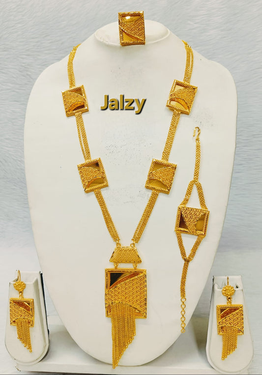 Long Necklace Set gold plated