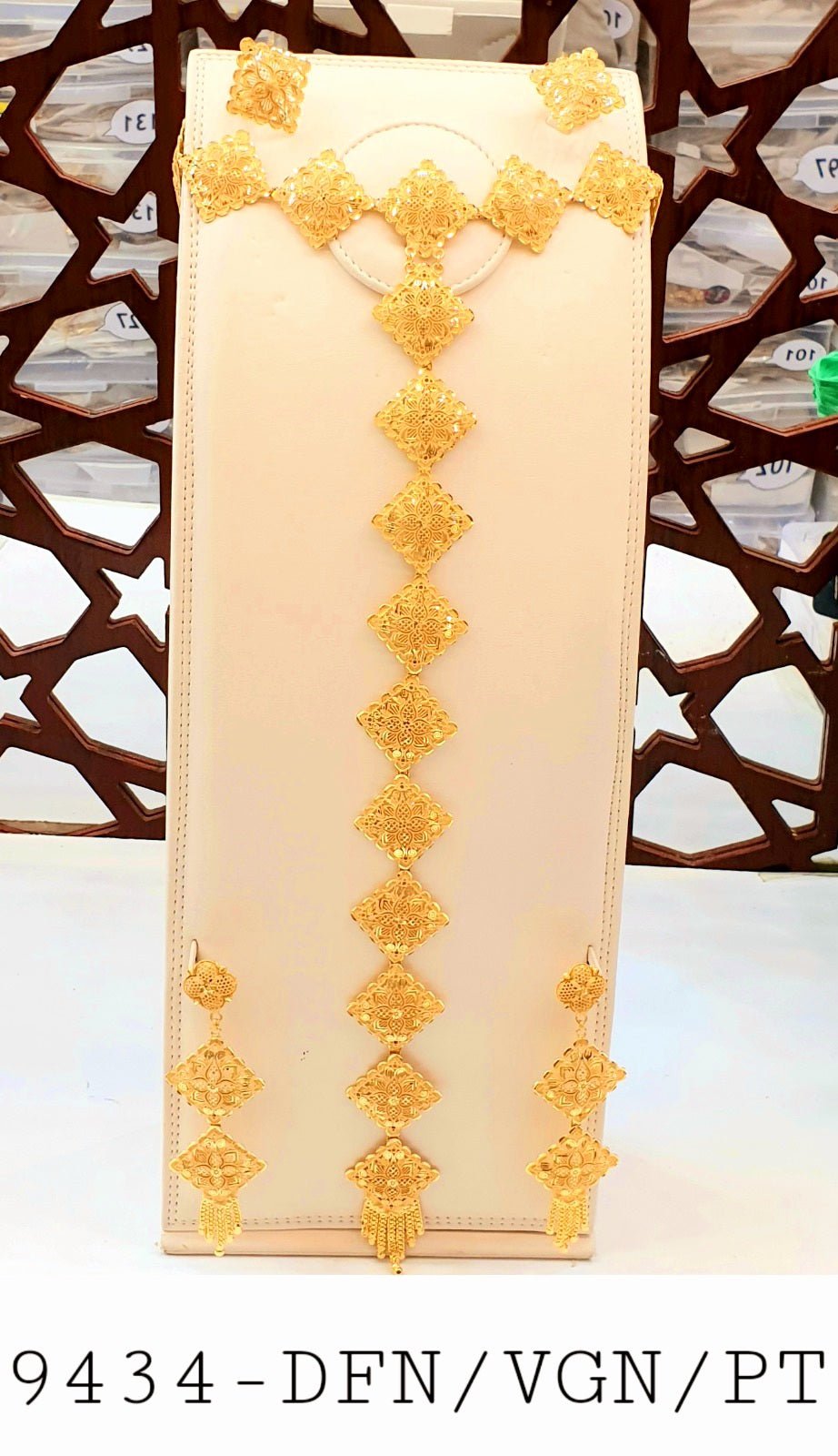 Choker long set gold plated jewelry