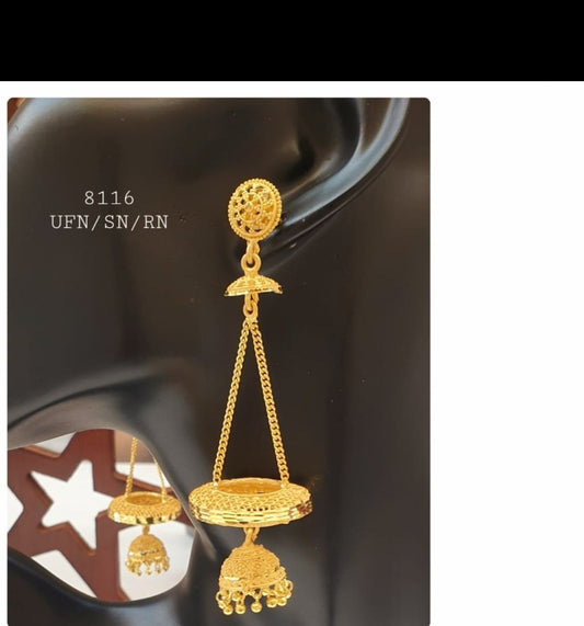 Earrings gold plated