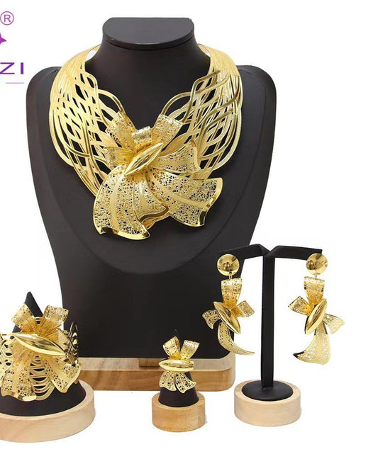 18k Gold plated necklace set